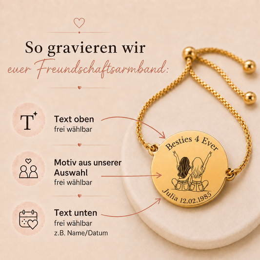 Beste Freundin Armband mit Motiv