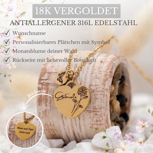 Halskette Monatsblume