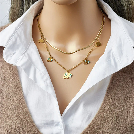 Elephants - Layer Halskette