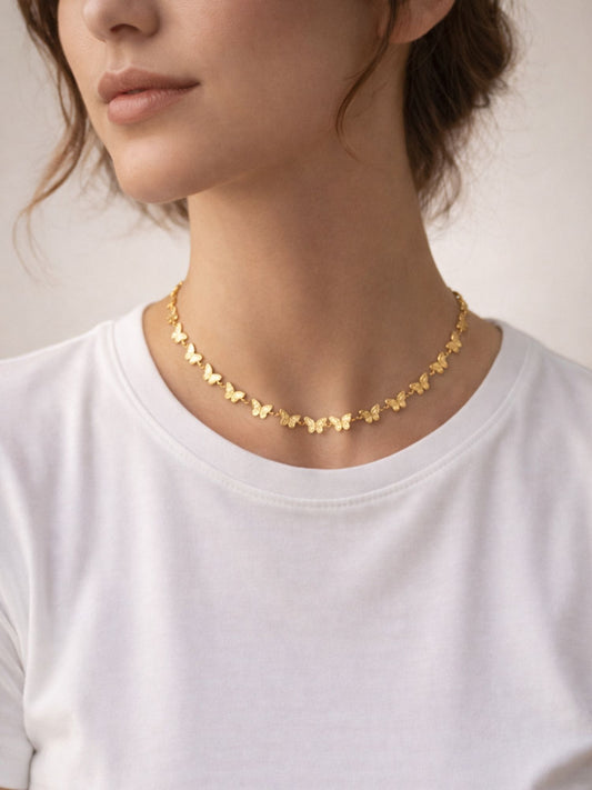 Halskette Butterfly Glow