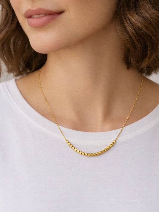 Halskette Gold Blocks