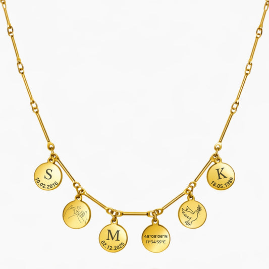 Plättchenkette individuelle Gravur