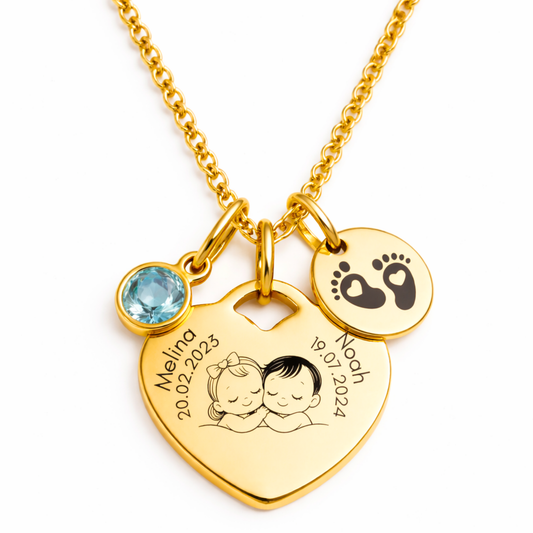 Kette mit Kindern & Daten