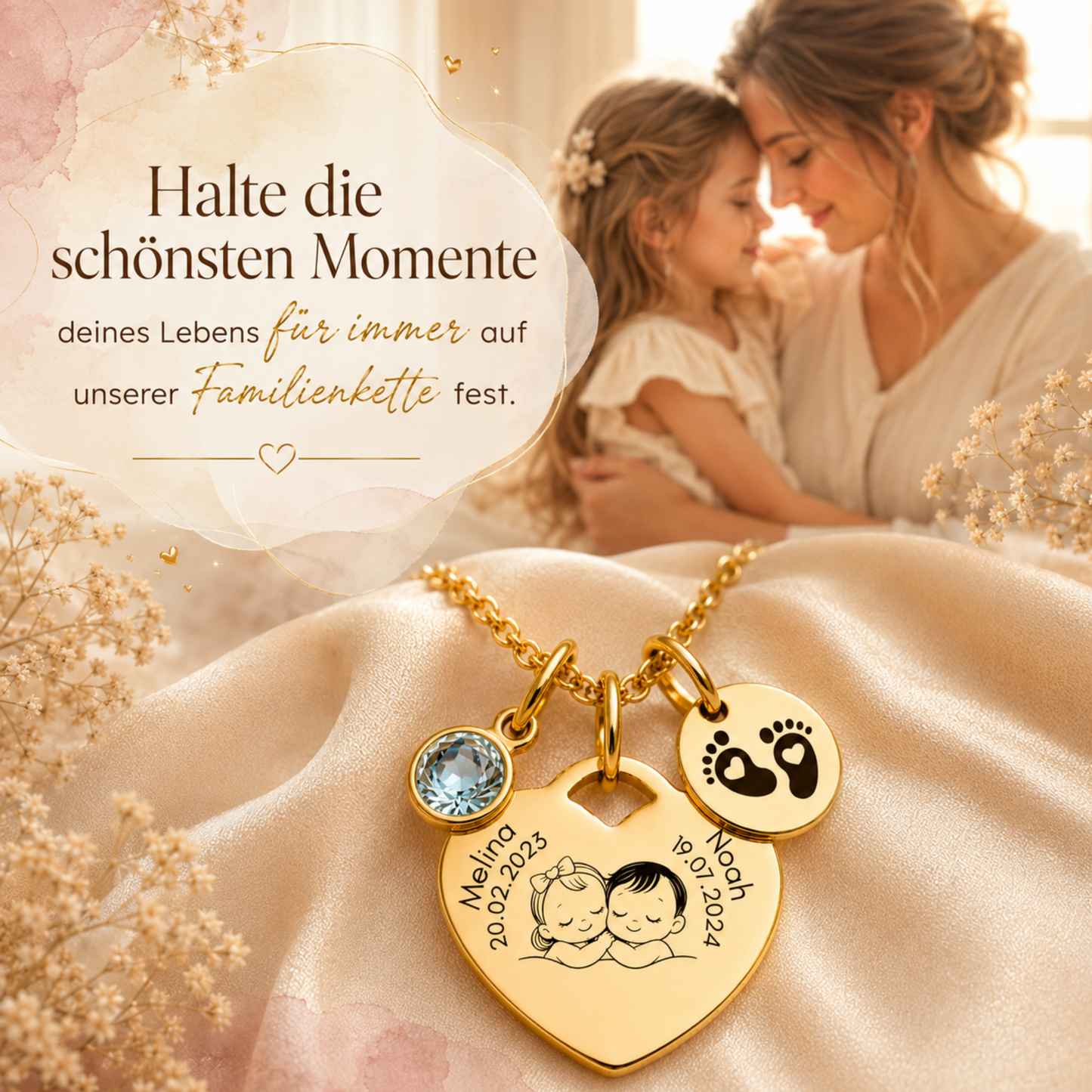 Herzkette mit Kindern