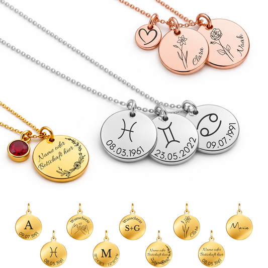 Personalisierte Kette verschiedene Designs