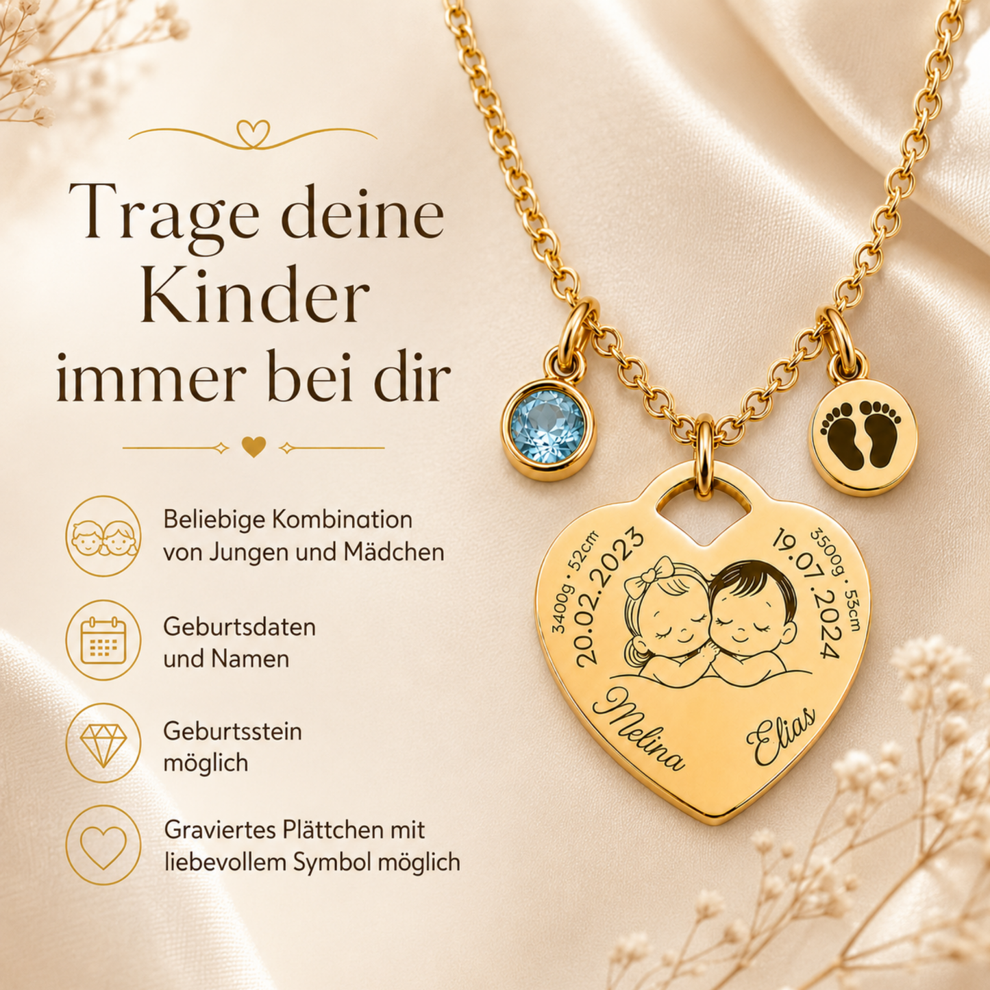Herzkette mit Kindern