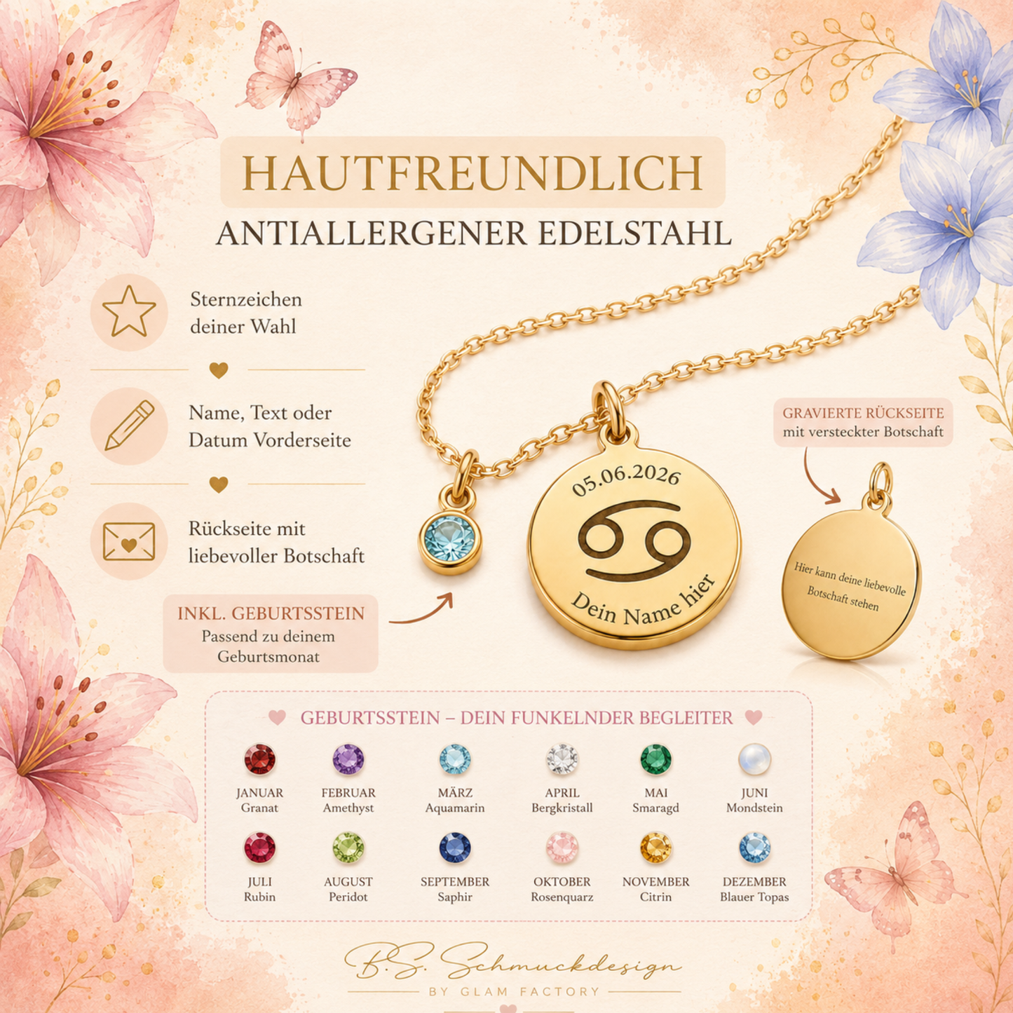 Halskette Zodiac