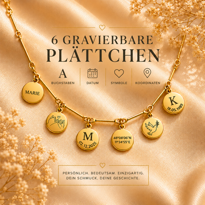 Plättchenkette individuelle Gravur