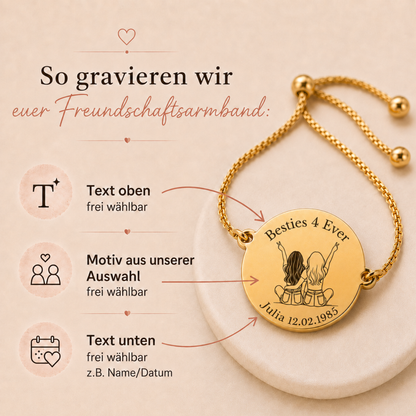 Beste Freundin Armband mit Motiv