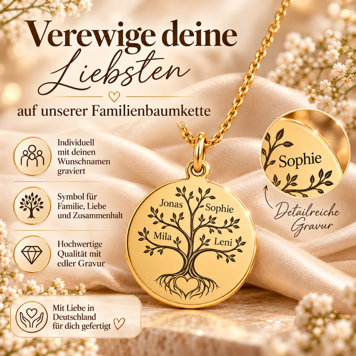 Familienbaum Namenskette