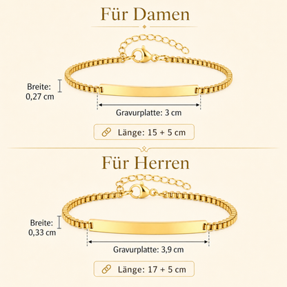 Partnerarmband mit Gravur