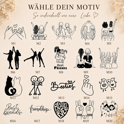 Beste Freundin Armband mit Motiv