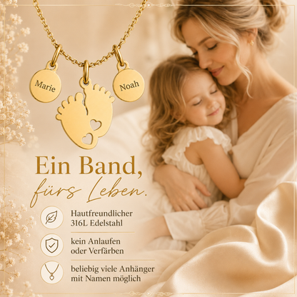 Babyfüßchen Namenskette