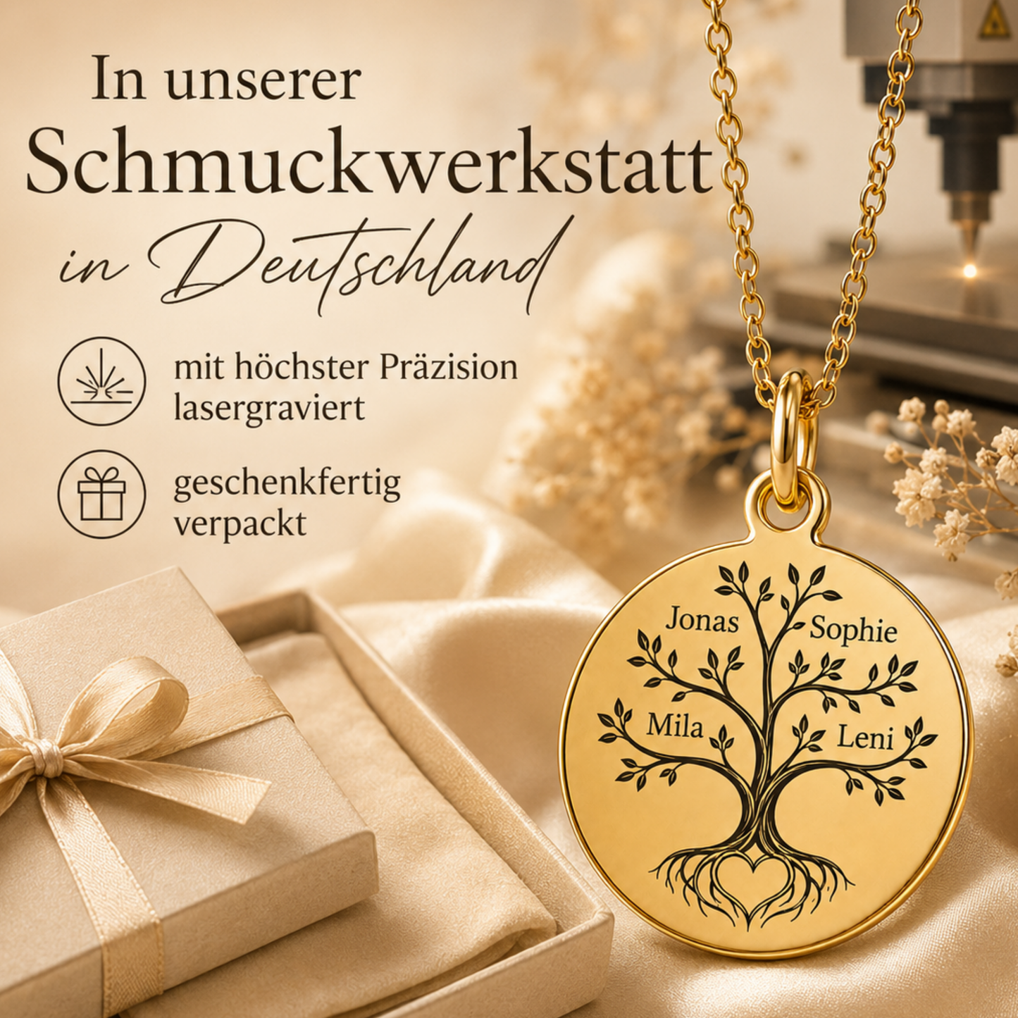 Familienbaum Namenskette