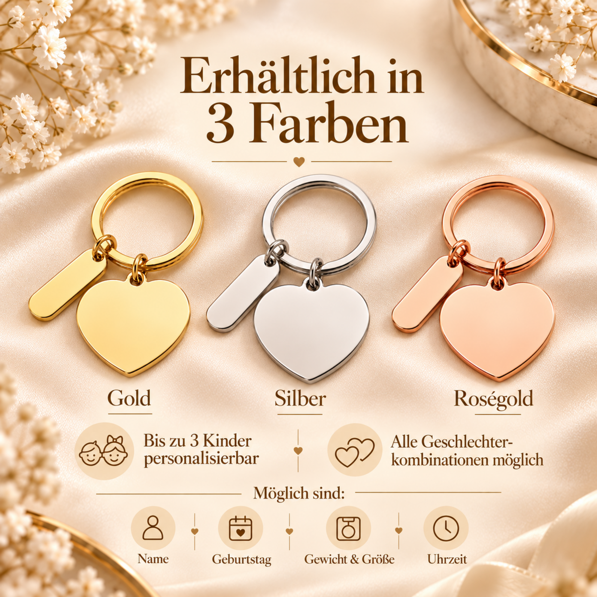 Schlüsselanhänger „Unsere kleinen Wunder“
