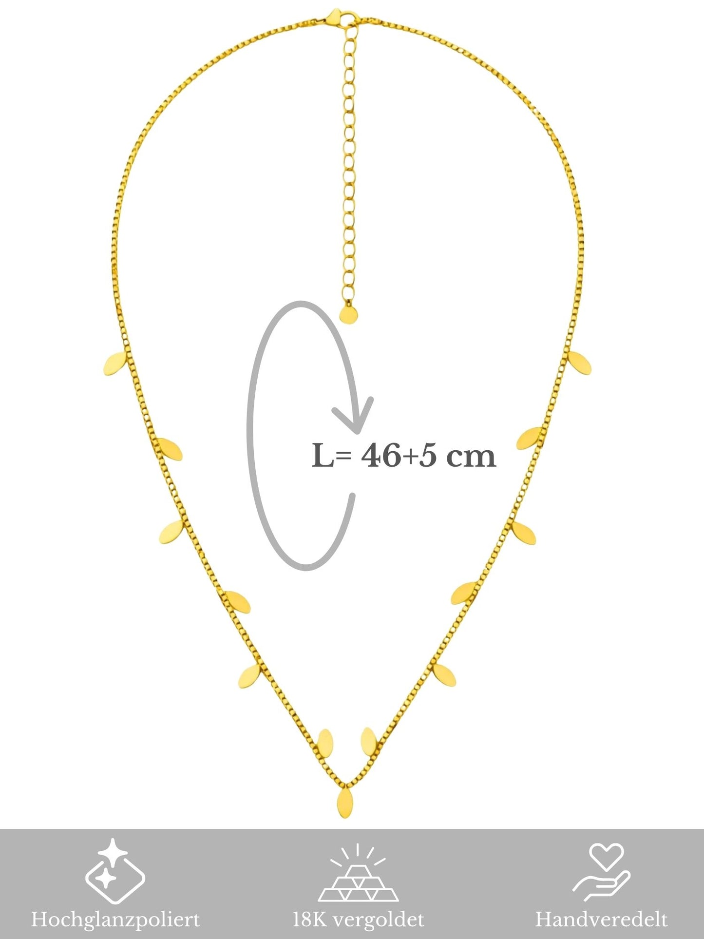 Halskette Leaf