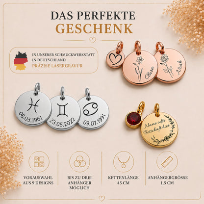 Personalisierte Kette verschiedene Designs
