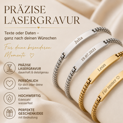 Partnerarmband mit Gravur