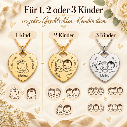 Herzkette mit Kindern