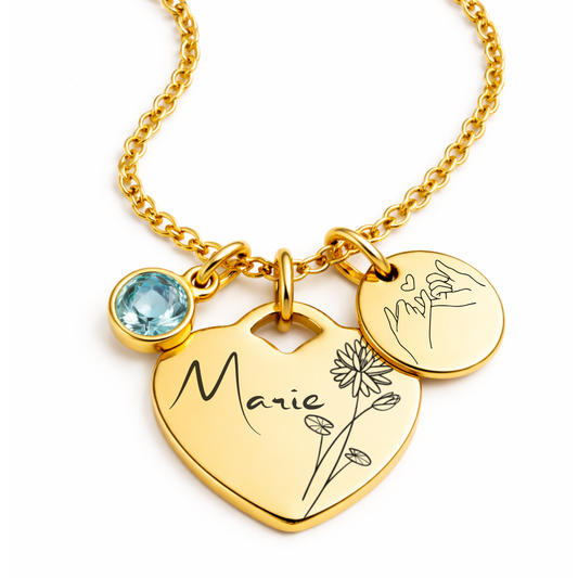 Halskette Monatsblume