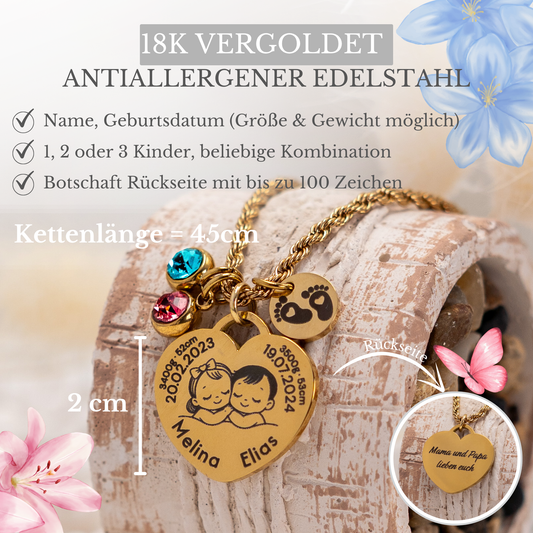 Kette mit Kindern & Daten
