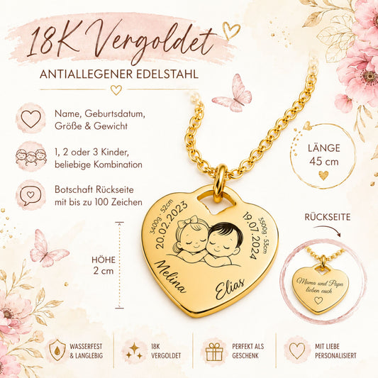 Herzkette mit Kindern