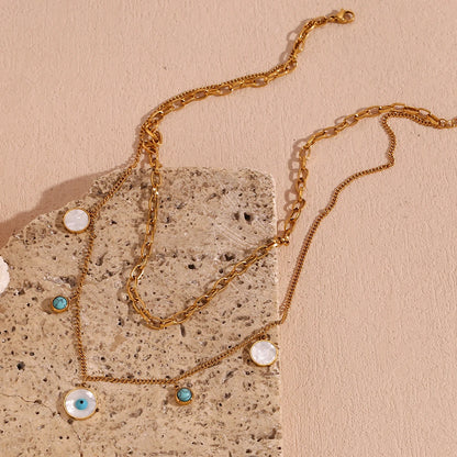 Evil Eye Duo Layer-Kette