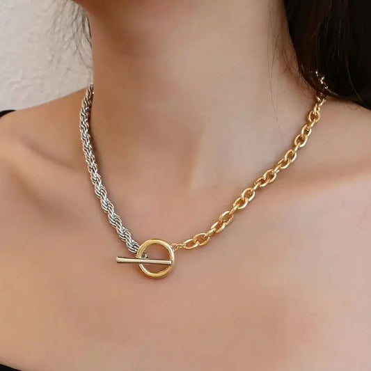 Duo – Zweifarbige Halskette