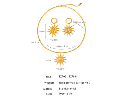 Soleil Set – Kette & Ohrringe