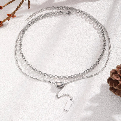 Moon Silver Duo -  Halskette