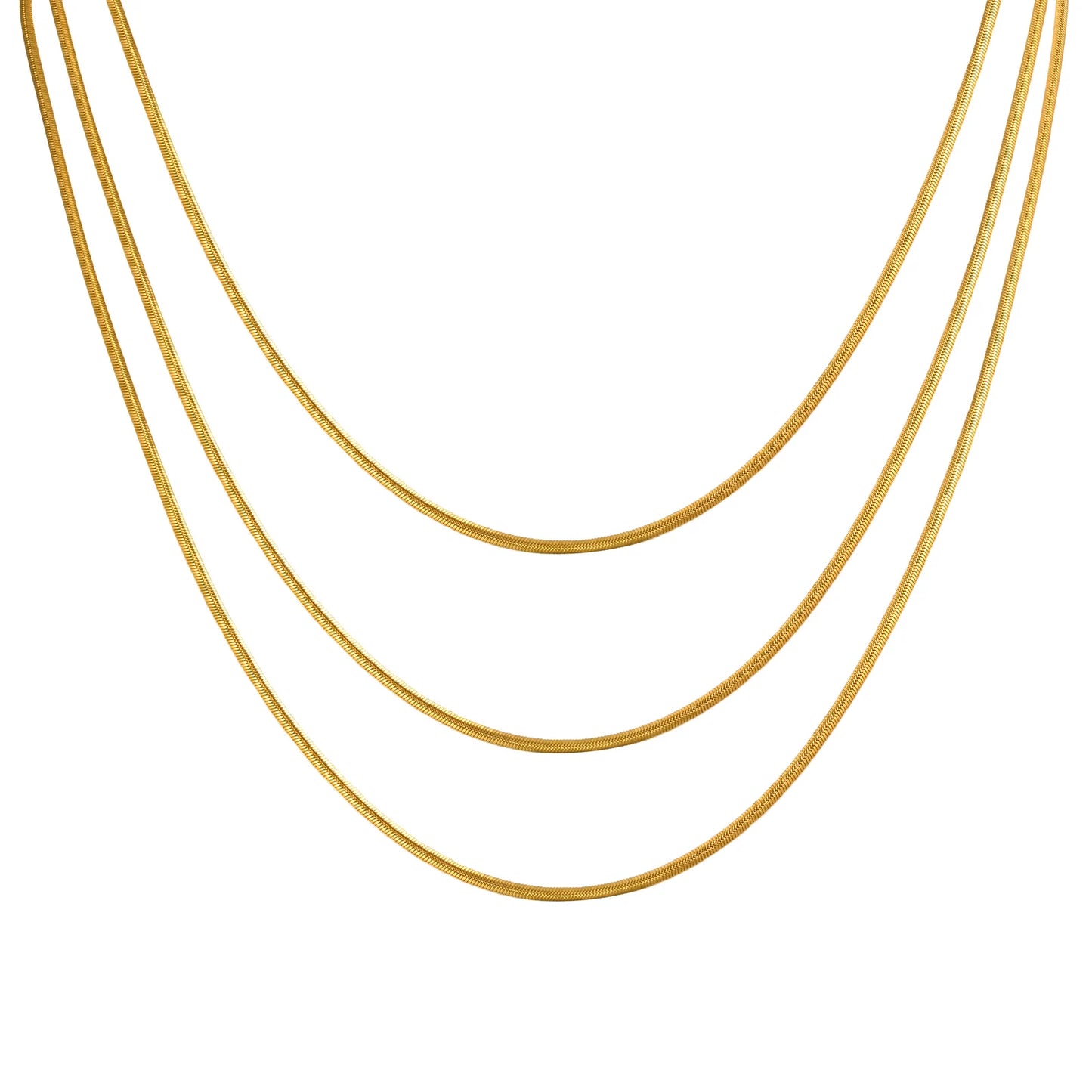 Linora – 3-fach Layer Snakekette