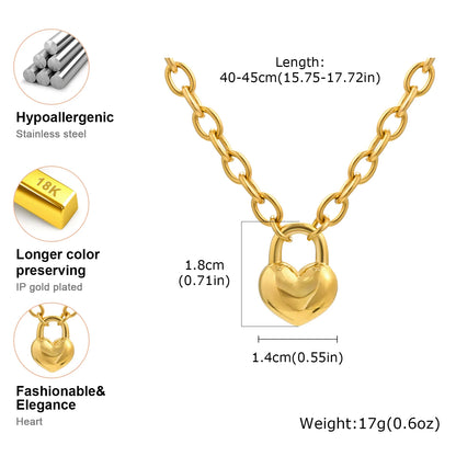 Amour – Kette mit Herzschloss