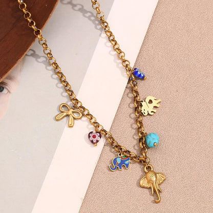 Elefantenglück Charm-Kette