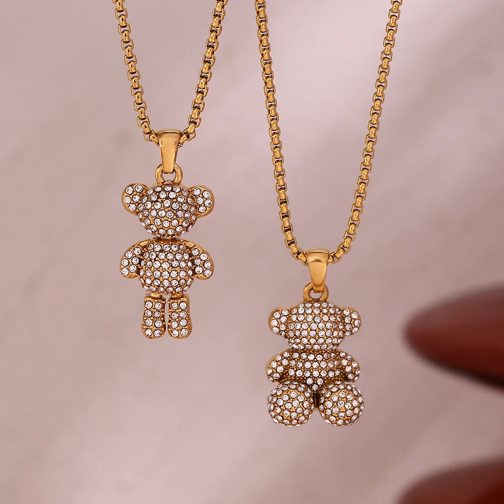 Crystal Bears Duo Kette