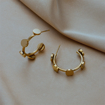 Dot Circle Hoops