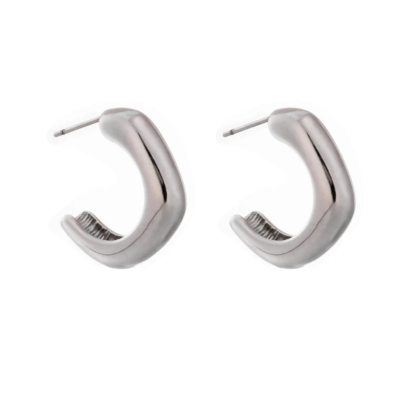 Sculpted Bold Hoops