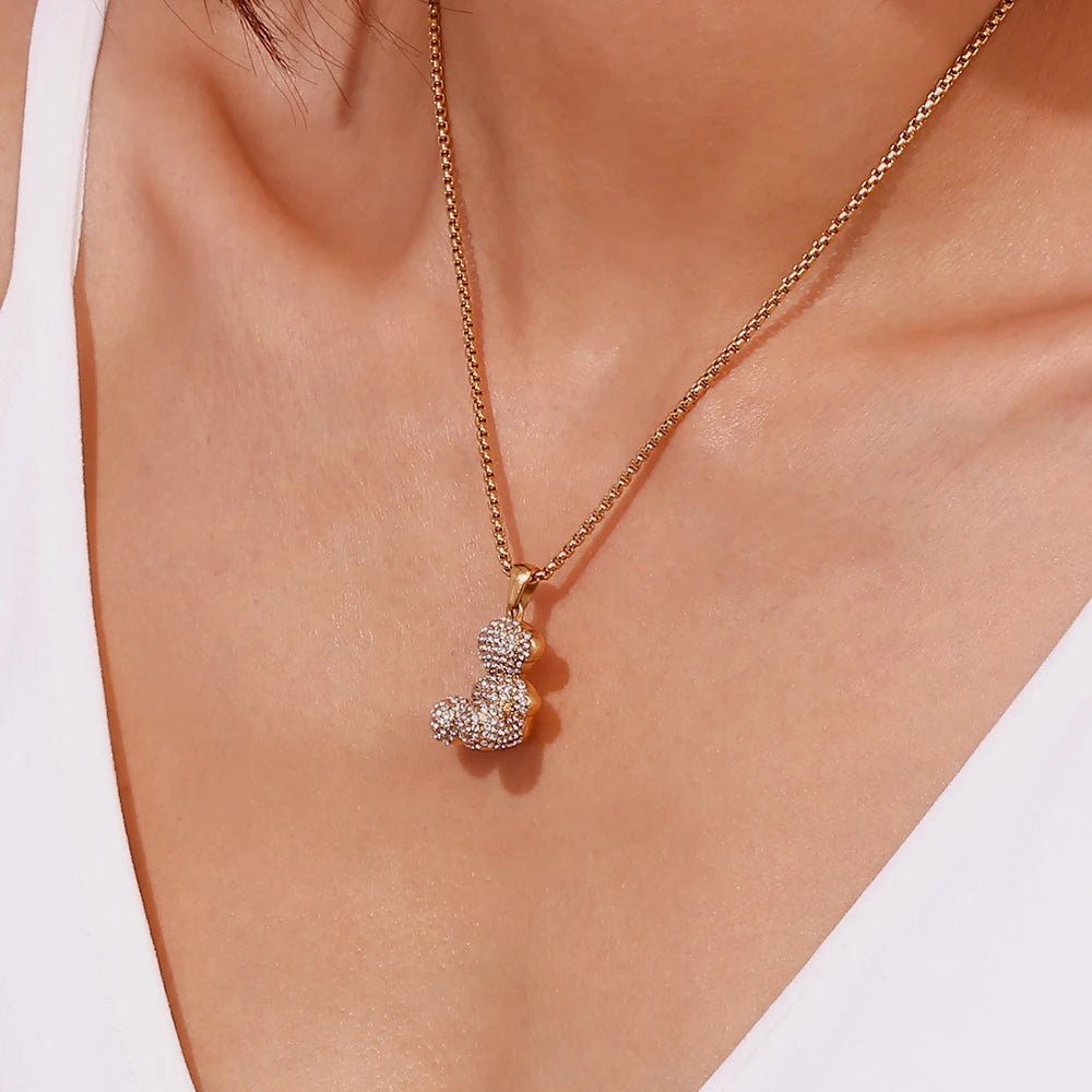 Crystal Bears Duo Kette