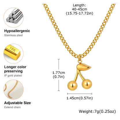 Cherry Pop – Kette mit Kirschanhänger