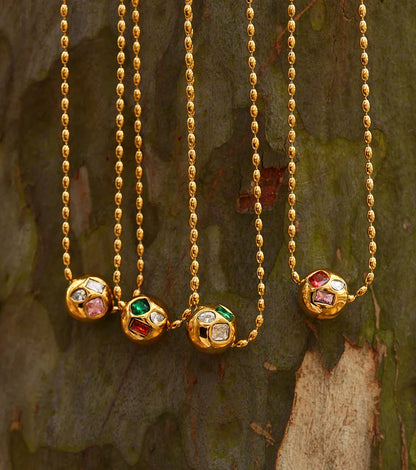 Colorful Gem Ball - Halskette