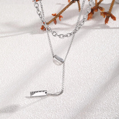 Moon Silver Duo -  Halskette