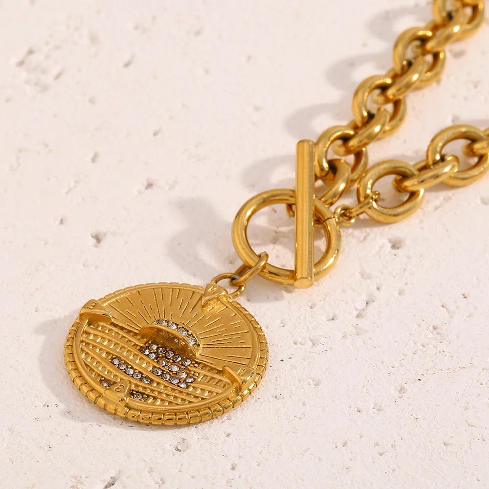 Sonnenaufgang Medaillonkette