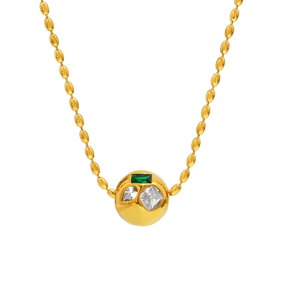Colorful Gem Ball - Halskette