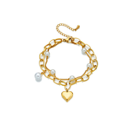 Pearl Love – Double-Layer Armband