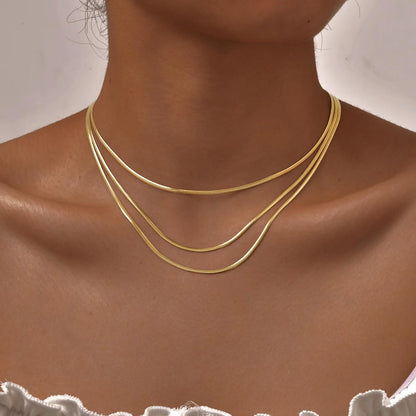 Linora – 3-fach Layer Snakekette