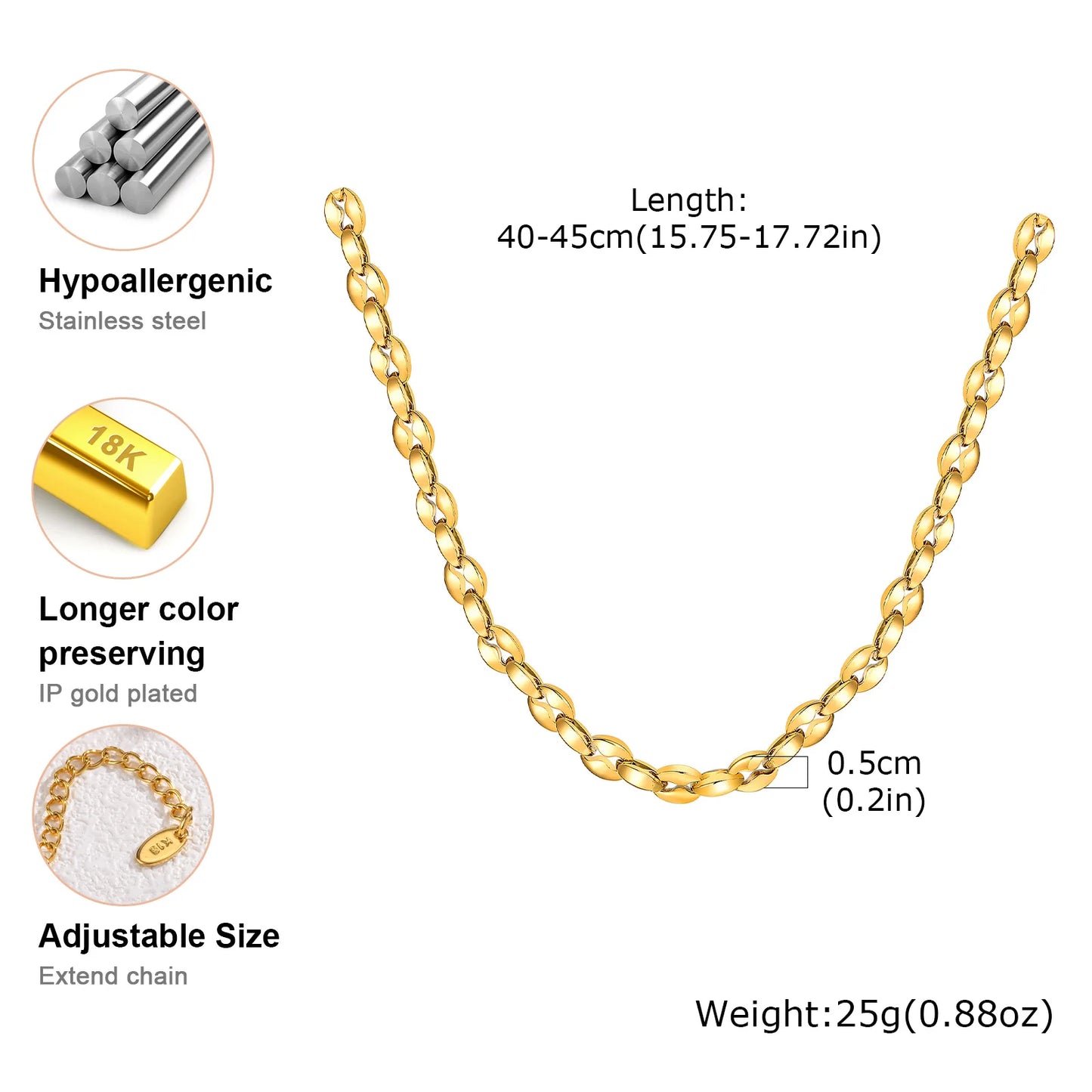 Bravura – Chunky Glanzkette