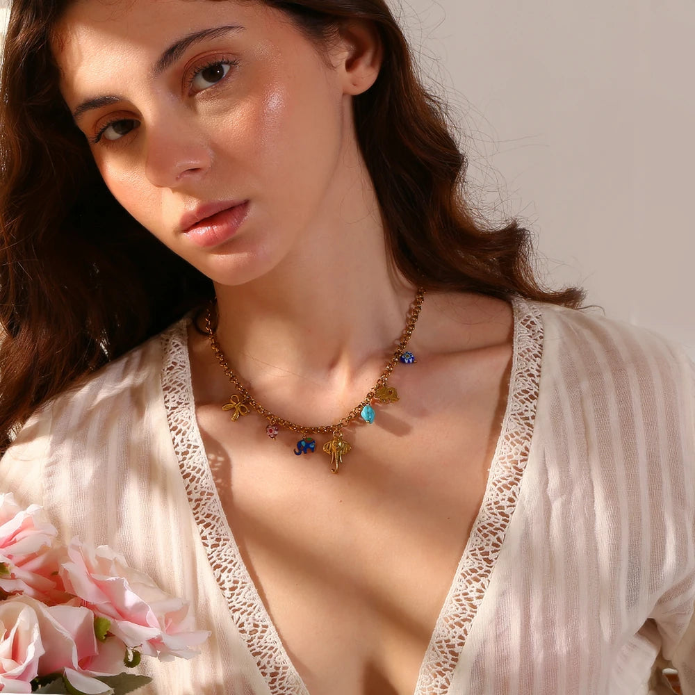 Elefantenglück Charm-Kette