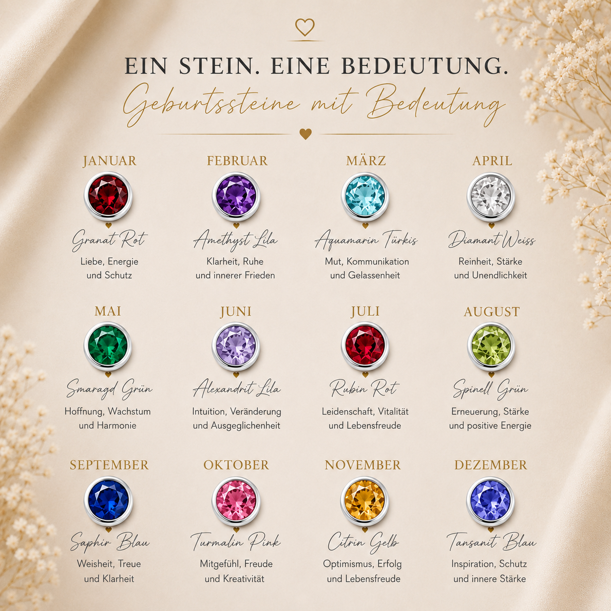 Herzkette Monatsblume