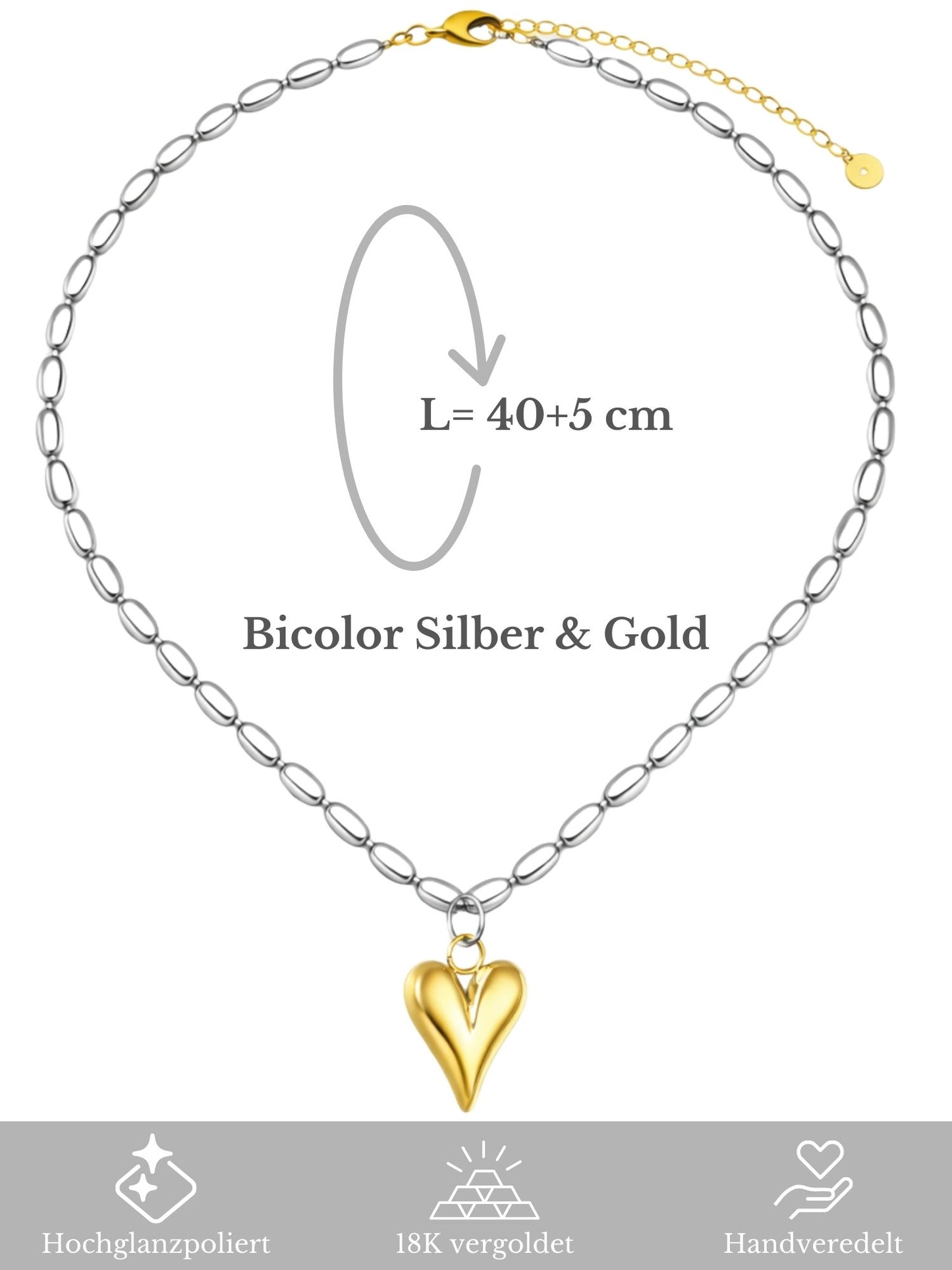 Halskette Bubble Heart