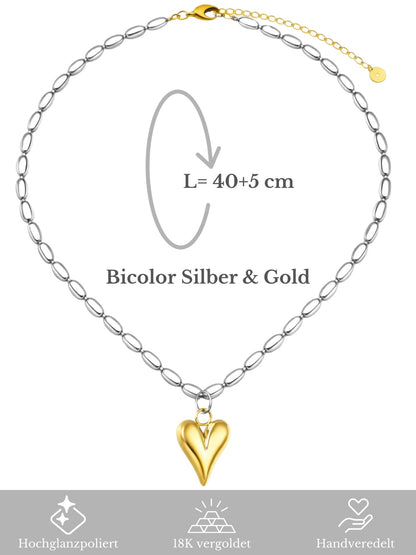 Halskette Bubble Heart